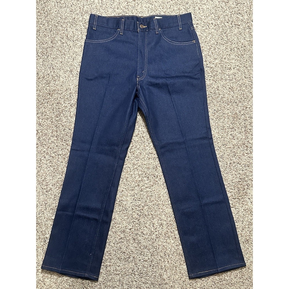 Levi's 547 Brown Tab Relaxed Bootcut Jeans, Dark Indigo, Vintage Deadstock 1999